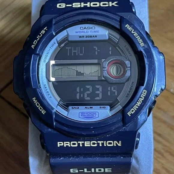 時計 G-SHOCK GLX150B CASIO G-Shock Men's G-Lide Purple Tide Graph Digital Watch GLX150B